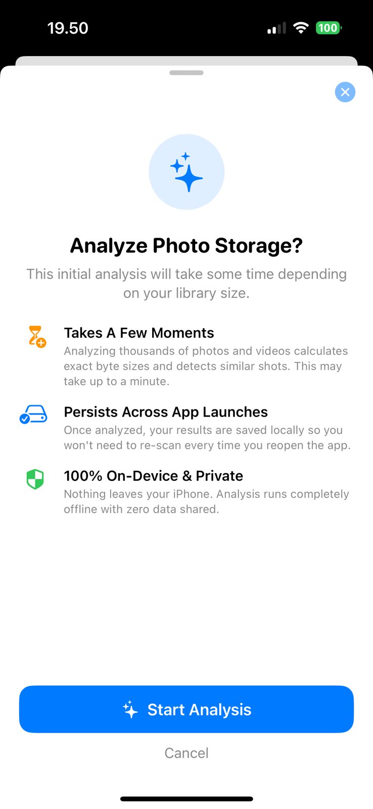 Background Storage Analysis